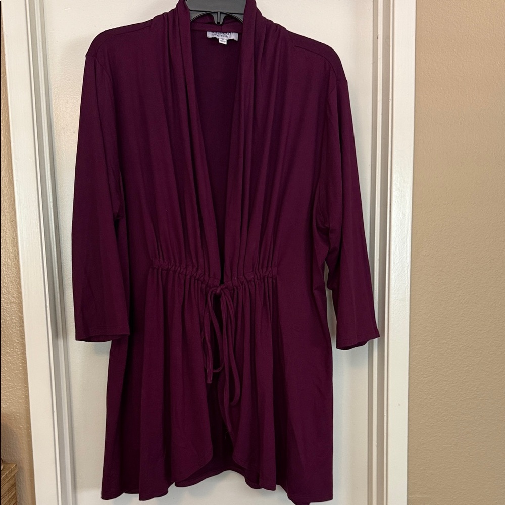 Women's Burgundy Cardigan